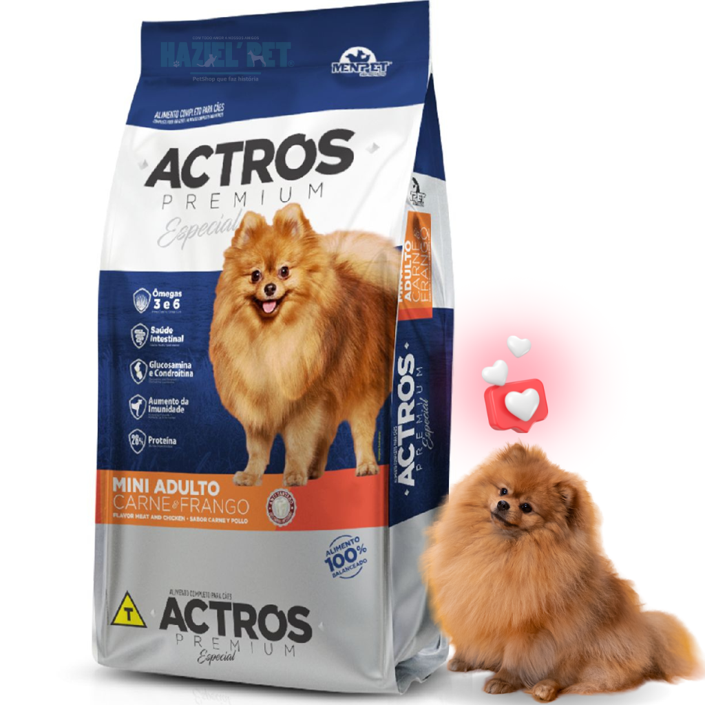 Ração Actros Premium cães adultos